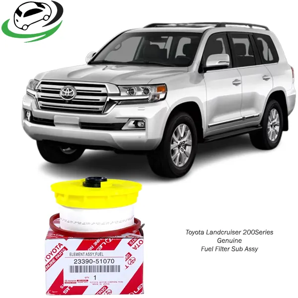 Illustration of toyota landcruiser 200 series genuine fuel filter sub assy 23390-51070