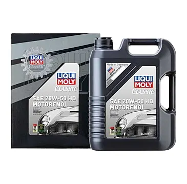 Illustration of liqui moly classic 20w-50 hd motor oil