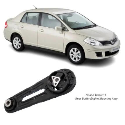 Illustration of nissan tiida rear buffer engine mounting assy 11360-ed000