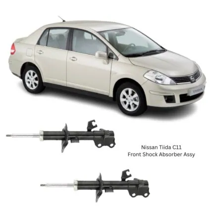 Illustration of nissan tiida c11 front shock absorber assy 333391