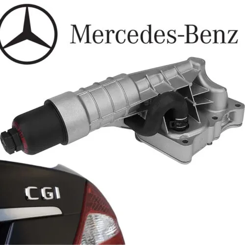 Illustration of oil cooler module for mercedes m271 engines 2711801410