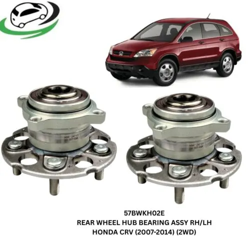 Illustration of 57bwkh02e rear wheel hub bearing assembly for honda cr-v (2007-2014) 2wd - pair (rhlh)