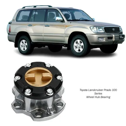 Illustration of toyota landcruiser prado 100 series free wheel hub assy 43530-60130