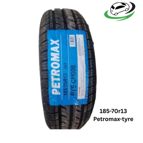 Illustration of 185/70r13 petromax tyre in kenya inclusive of professional fitment