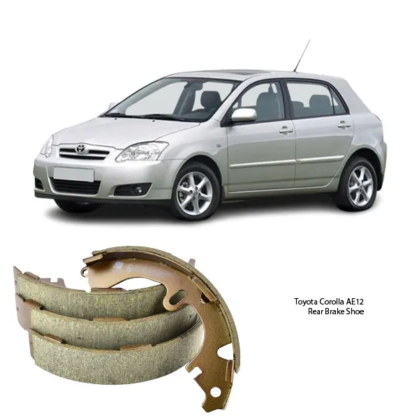 Illustration of toyota corolla ae12 rear brake lining set fn2285