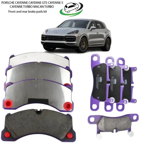 Illustration of porsche cayenne front & rear brake pad kit pn0529 / pn0530