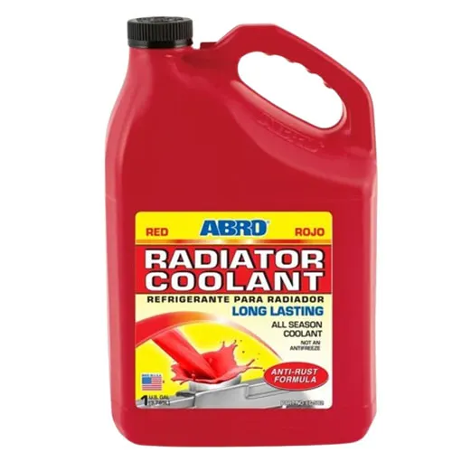 Illustration of abro radiator coolant red 4l