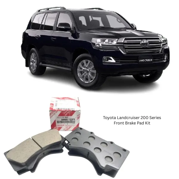 Illustration of toyota landcruiser 200 series front brake pad kit 04465-yzzf8