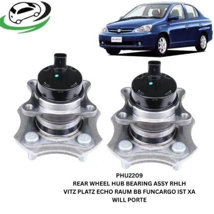 Illustration of phu2209 rear wheel hub bearing assembly for toyota vitz, platz, echo, raum, bb, funcargo, ist, xa, will and porte – pair (rhlh)