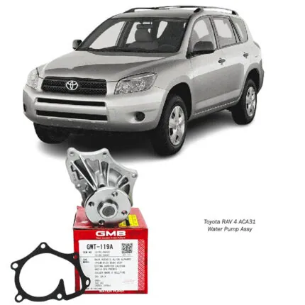 Illustration of toyota rav 4 aca31 water pump assy with 1az-fse / 1az-fe / 2az-fe engine gwt-119a