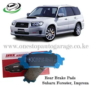 Illustration of rear brake pads d7059 subaru forester sg6, sg5, impreza