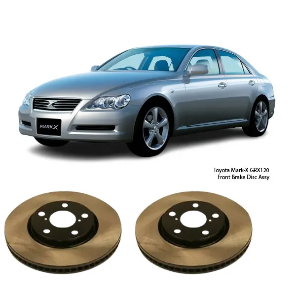 Illustration of toyota mark-x grx120 front brake disc assy rn1536vset