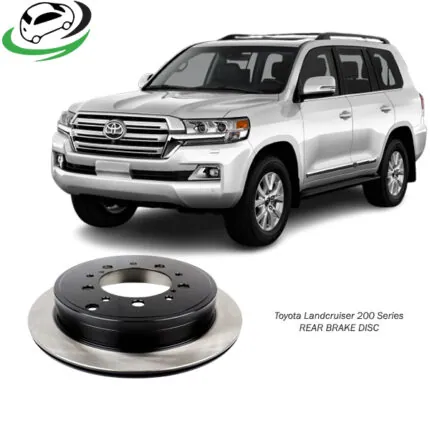 Illustration of toyota land cruiser 200 series rear brake disc