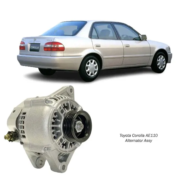 Illustration of toyota corolla ae110 with 4/5a-fe engine alternator assy 27060-15060