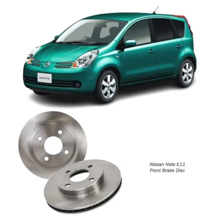 Illustration of nissan note e11 front brake disc 40206-ax000
