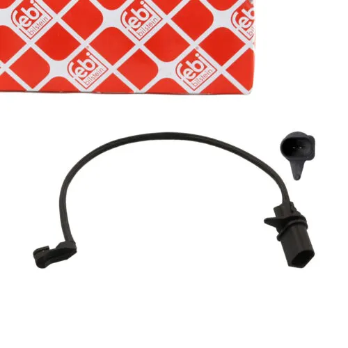 Illustration of febi 8k0615121 front brake pad wear sensor - audi a4, a5, a6 & a7