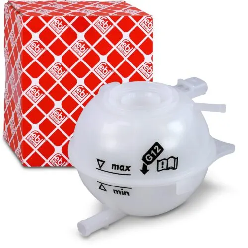 Illustration of febi 44535 coolant expansion tank assembly - vw polo 6r, 9n & audi a1 8x1, 8xa