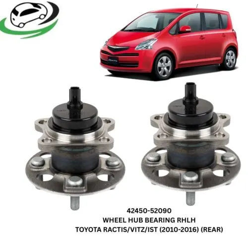 Illustration of 42450-52090 rear wheel hub bearing rh/lh pair - toyota ractis, vitz and ist (2010-2016)