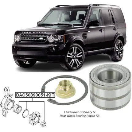 Illustration of land rover discovery iv rear wheel bearing repair kit dac50890051-kit