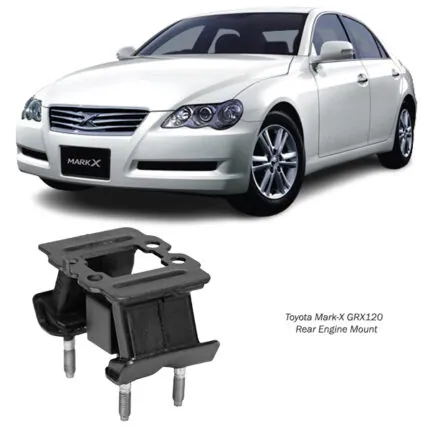 Illustration of toyota mark-x grx120 2wd insulator rear engine mount 12371-31070