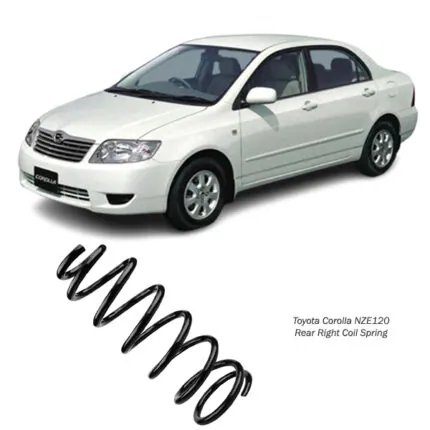 Illustration of toyota corolla nze120 rear right coil spring 48231-15301