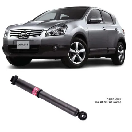 Illustration of nissan dualis rear shock absorber assy 349078