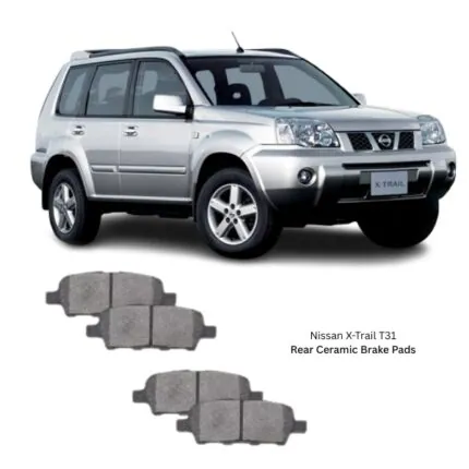 Illustration of nissan x-trail t31 rear ceramic brake pads d1244