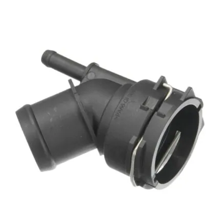 Illustration of vw tiguan 2.0l engine radiator coolant hose adapter (upper) 5n0122291