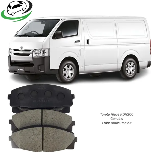 Illustration of toyota hiace kdh200 genuine front brake pad kit 04465yzze9