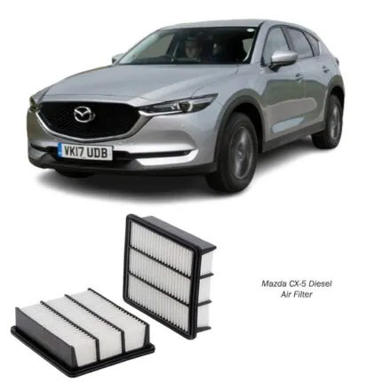 Illustration of mazda cx-5 diesel air filter py8w-13-3a0