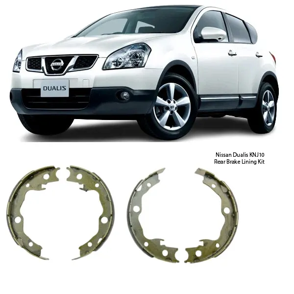 Illustration of nissan dualis knj10 rear brake lining kit fn0621