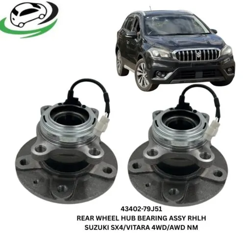 Illustration of 43402-79j51 rear wheel hub bearing assembly for suzuki sx4 and vitara 4wd/awd - pair (rhlh)