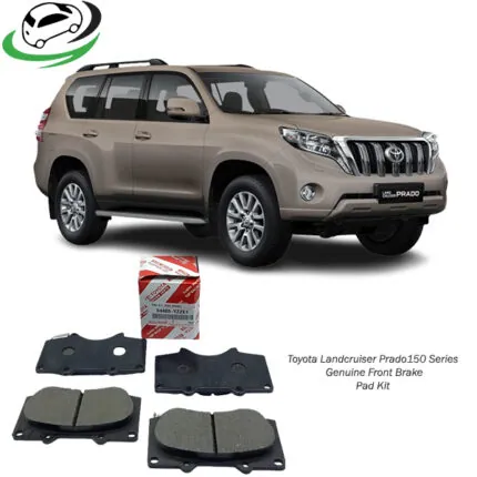 Illustration of toyota land cruiser prado 150 series genuine front brake pad kit 04465-yzze1
