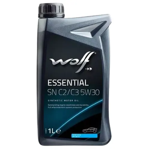 Illustration of essential sn c2/c3 5w30 synthetic oil motor 1litre