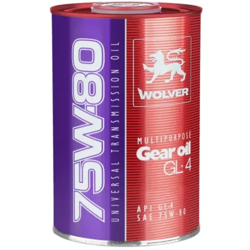 Illustration of wolver 75w-80 gl-4 multipurpose gear oil 1l - universal manual transmission gearbox lubricant