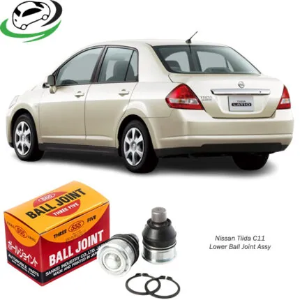 Illustration of nissan tiida c11 lower ball joint assy 40160-ed000