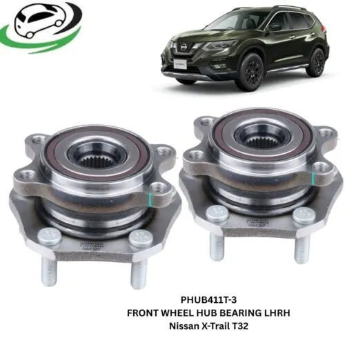 Illustration of phub411t-3 front wheel hub bearing assembly for nissan qashqai and x-trail - pair (rhlh)