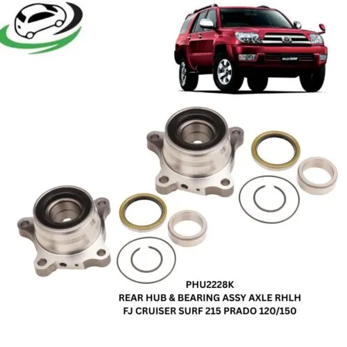 Illustration of phu2228k rear hub and bearing assembly for toyota fj cruiser, hilux surf 215 and prado 120/150 - pair (rhlh)