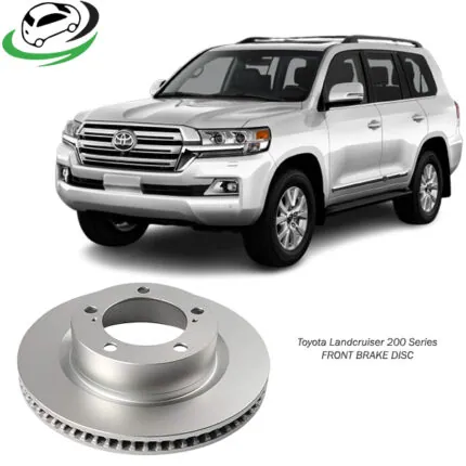 Illustration of toyota land cruiser 200 series front brake disc 43512-60180
