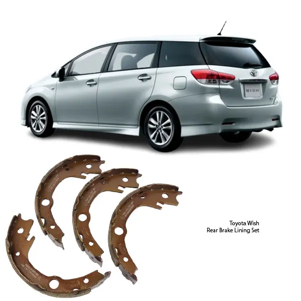 Illustration of toyota wish rear brake lining set fn0614