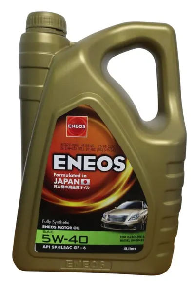 Illustration of eneos fully synthetic motor oil sae 5w-40 api sp / ilsac gf-6 - 4 litres