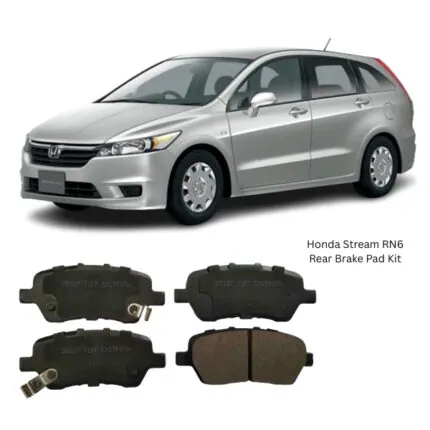 Illustration of honda stream rn6-rn9 rear brake pad kit d5137