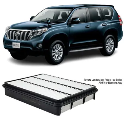 Illustration of toyota land cruiser prado 150 series air filter element assy 17801-50040