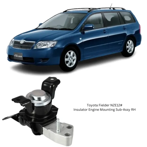 Illustration of toyota fielder nze12# insulator engine mounting sub-assy rh 12305-21130