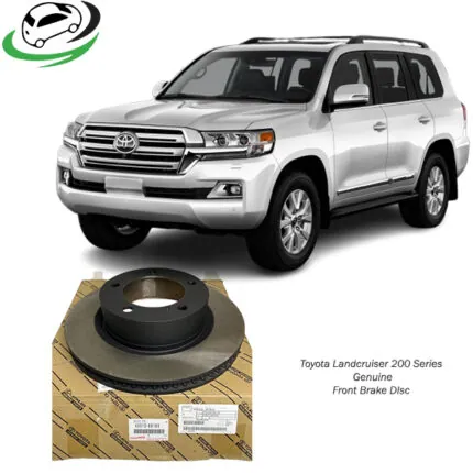 Illustration of toyota land cruiser 200 series genuine front brake disc 43512-60180