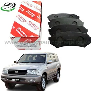 Illustration of landcruiser 100 series uzj100/hdj110 rear brake pads.