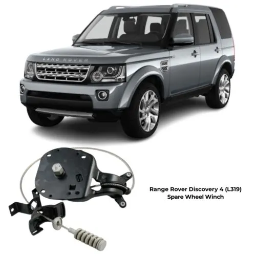 Illustration of range rover discovery 4 (l319) spare wheel winch lr064520
