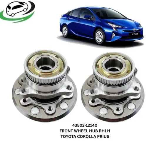 Illustration of 43502-12140 front wheel hub for toyota corolla and toyota prius - pair (rhlh)