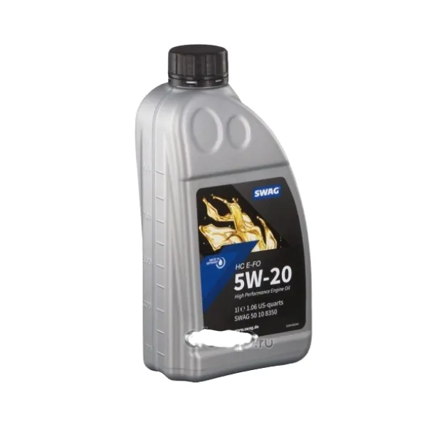 Illustration of swag engine oil sae 5w-20 hc e-fo 1ltr