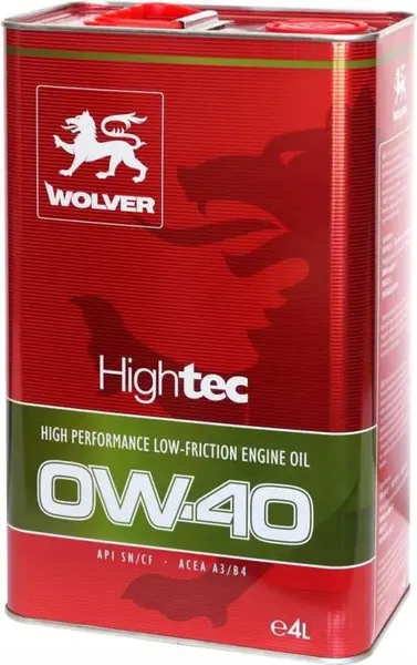 Illustration of wolver hightec 0w-40 4ltrs